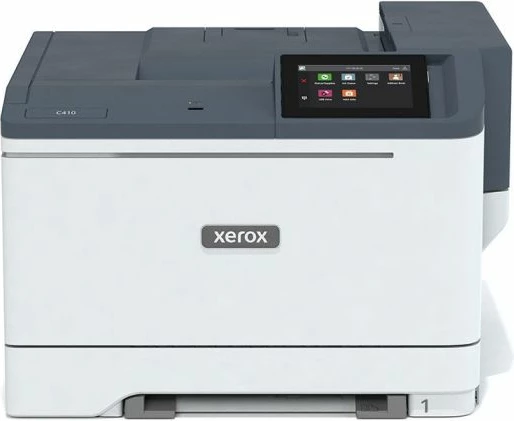Printer lazer me ngjyra Xerox C410DN, 40 faqe/min, duplex, Ethernet, 1GB RAM, bardhë/gri