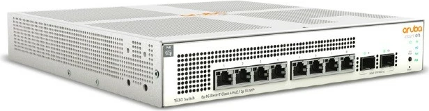 Switch HPE Aruba Instant On JL681A, 8 porte Gigabit, 2 porte SFP, PoE 124W, Kasë