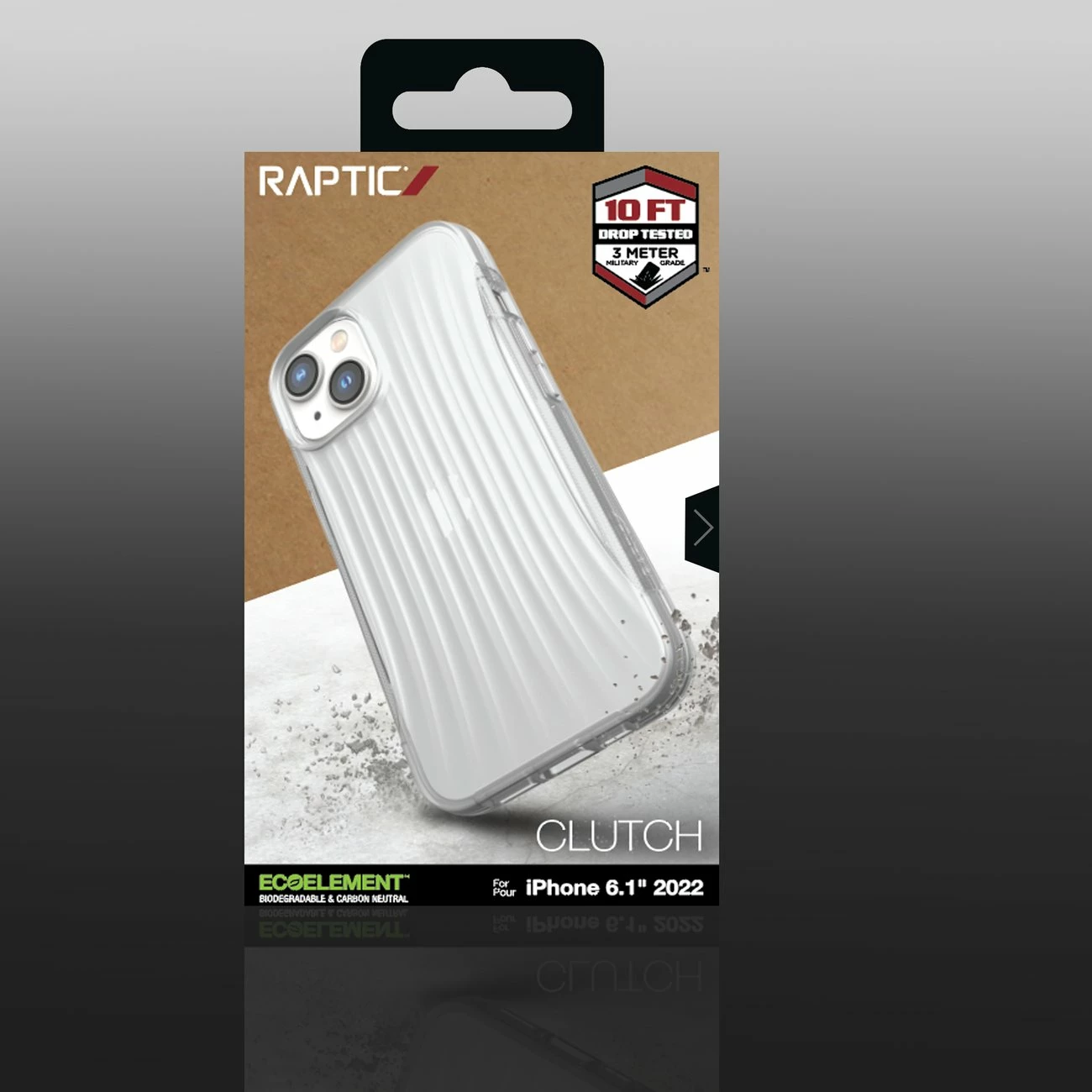 Mbështjellës Raptic X-Doria Clutch Case për iPhone 14, transparent