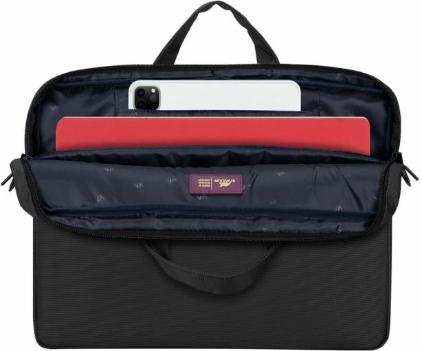 çantë laptopi RIVACASE Tivoli 8731, 15.6", me rrip shpatulle i rregullueshëm, gri