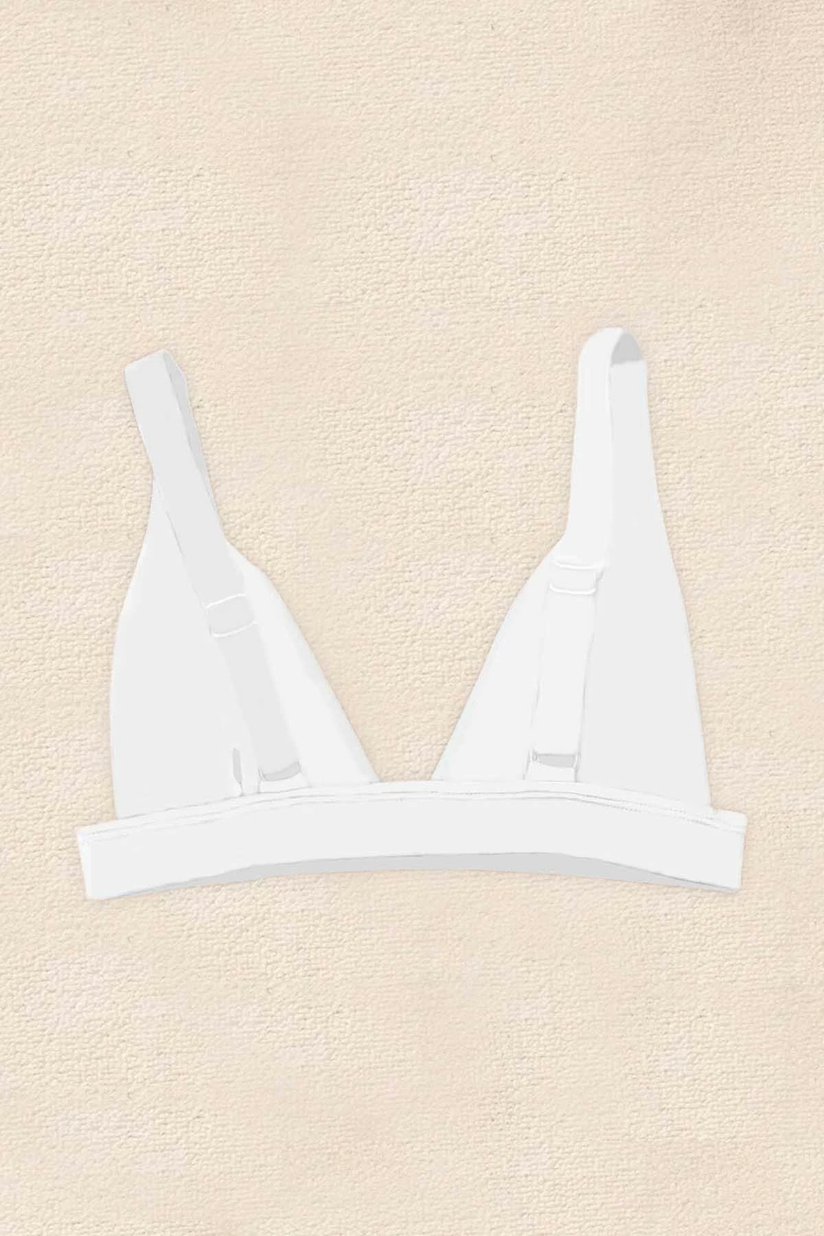 Bikini top i bardhë Jumeon, MS4373