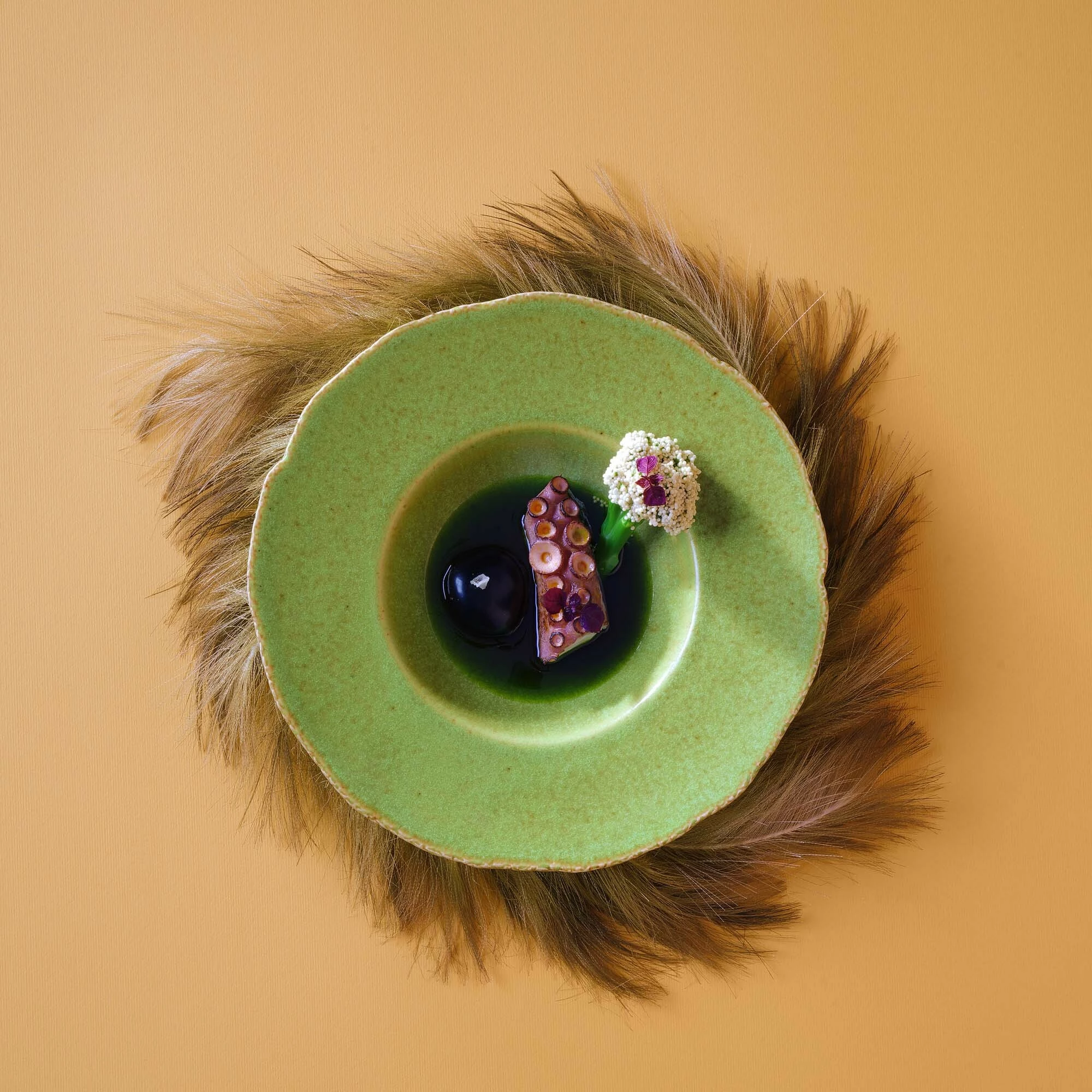 Pjatë prezantuese Fine Dine Edenic Ø290mm, jeshile, set 3 copë