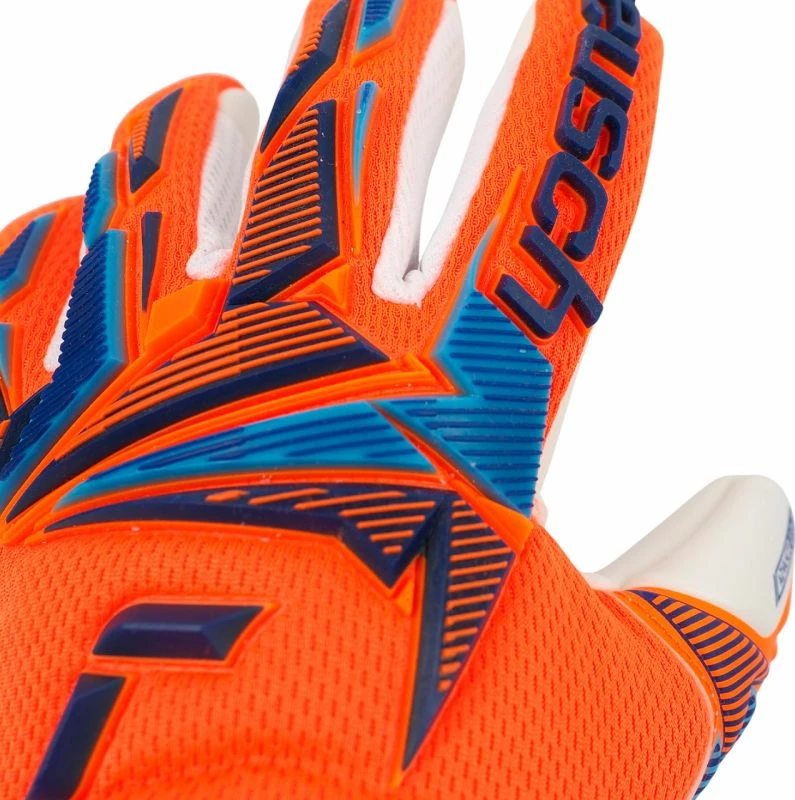 Doreza portieri për fëmijë Reusch Attrakt Freegel Advance, portokalli