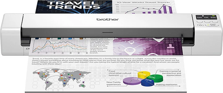 Skaner portativ Brother DSmobile DS-940DW, duplex, Wi‑Fi, A4, bardhë/gri