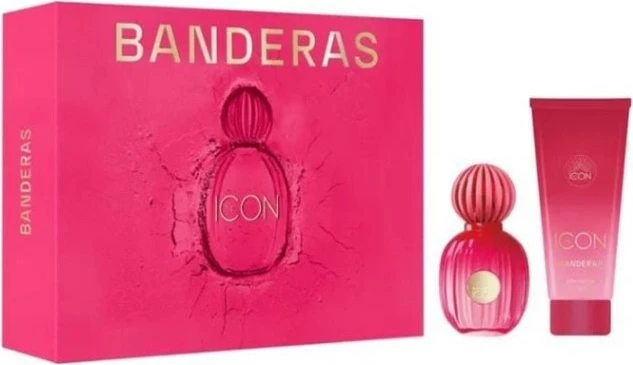 Set Eau de Parfum për femra Antonio Banderas The Icon For Women 50ml + balsam trupi 75ml