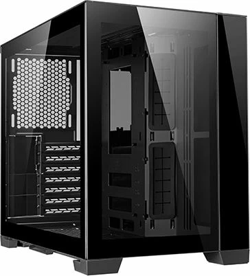 Kasë Lian Li O11 Dynamic Mini, Midi Tower ATX/mATX/Mini-ITX, xham i temperuar, USB-C, e zezë