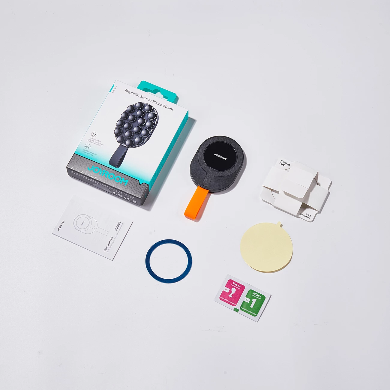 Mbajtës magnetik për celular Joyroom JR-ZS393-S, për 4.7-7", i zi dhe portokalli