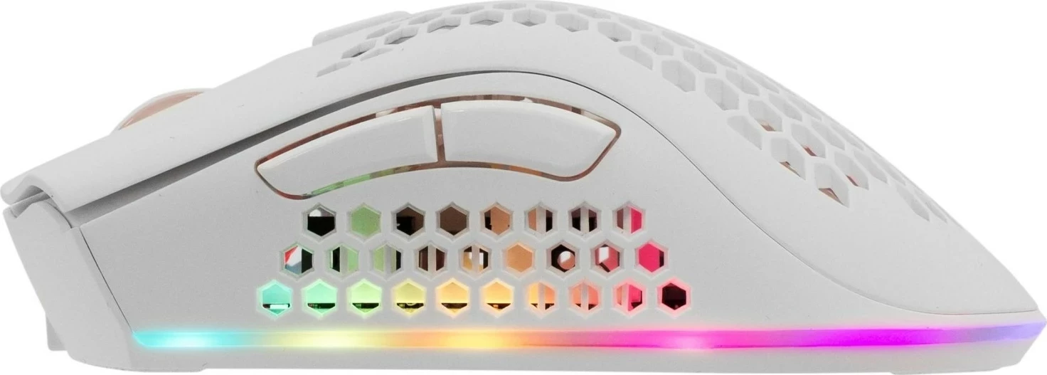 Maus White Shark Lionel WGM-5012, RGB, 10.000 DPI, i bardhë
