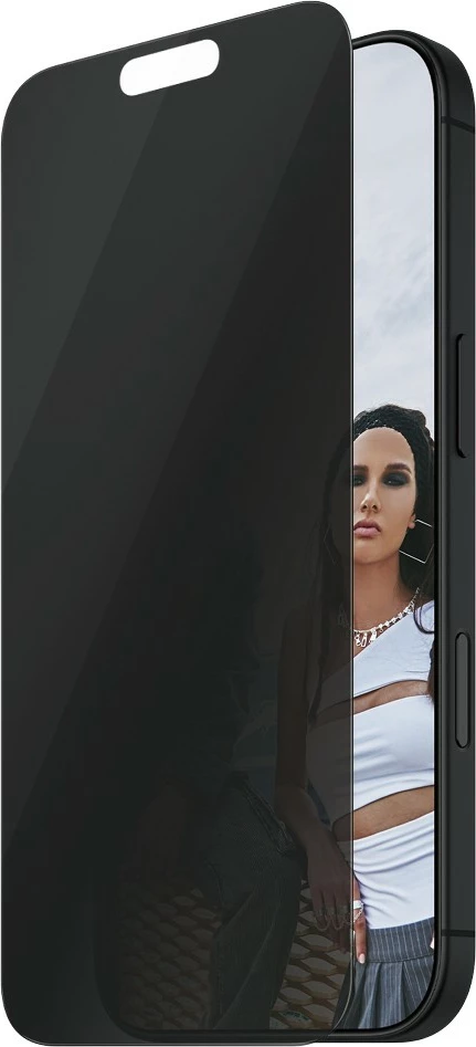 Mbrojtës ekrani PanzerGlass SAFE Privacy për iPhone 16 Plus, transparent