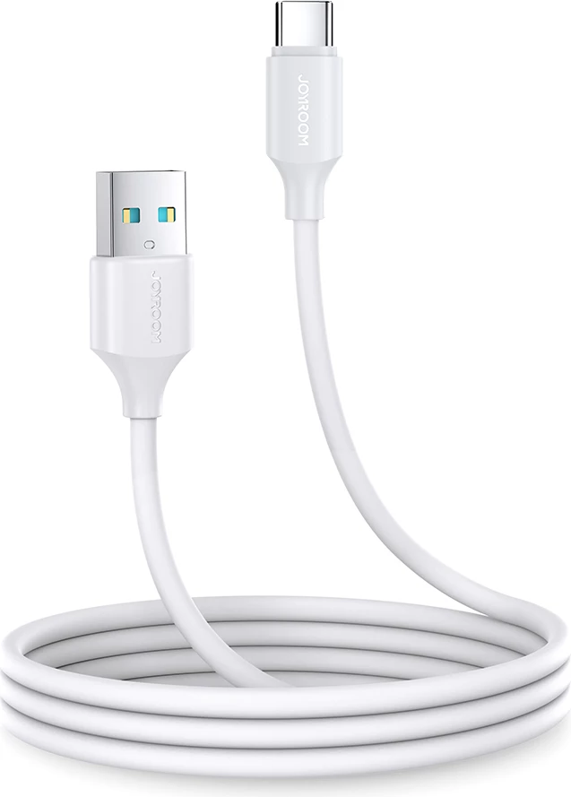 Kabllo Joyroom Long-Lasting Series A9 USB-A / USB-C, 1m, 3A, Bardhë
