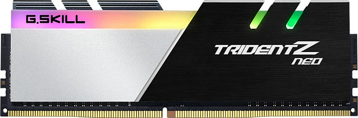 RAM Memorje G.Skill Trident Z Neo F4-3600C18Q-128GTZN, 128GB (4x32GB) DDR4 3600MHz, RGB, e zezë/argjendtë