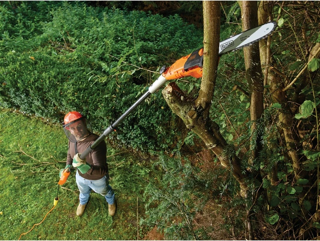 Krasitës elektrik me zinxhir BLACK+DECKER PS7525-QS, 18 V, 3.5 cm, zi/portokalli