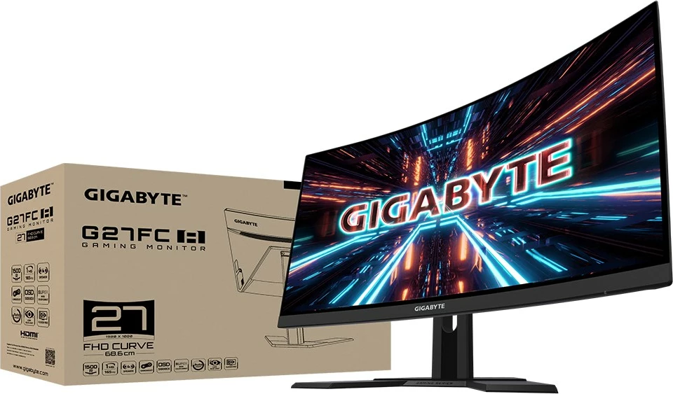Monitor Gigabyte G27FC A, 27'', Full HD, LED, 170Hz, i zi