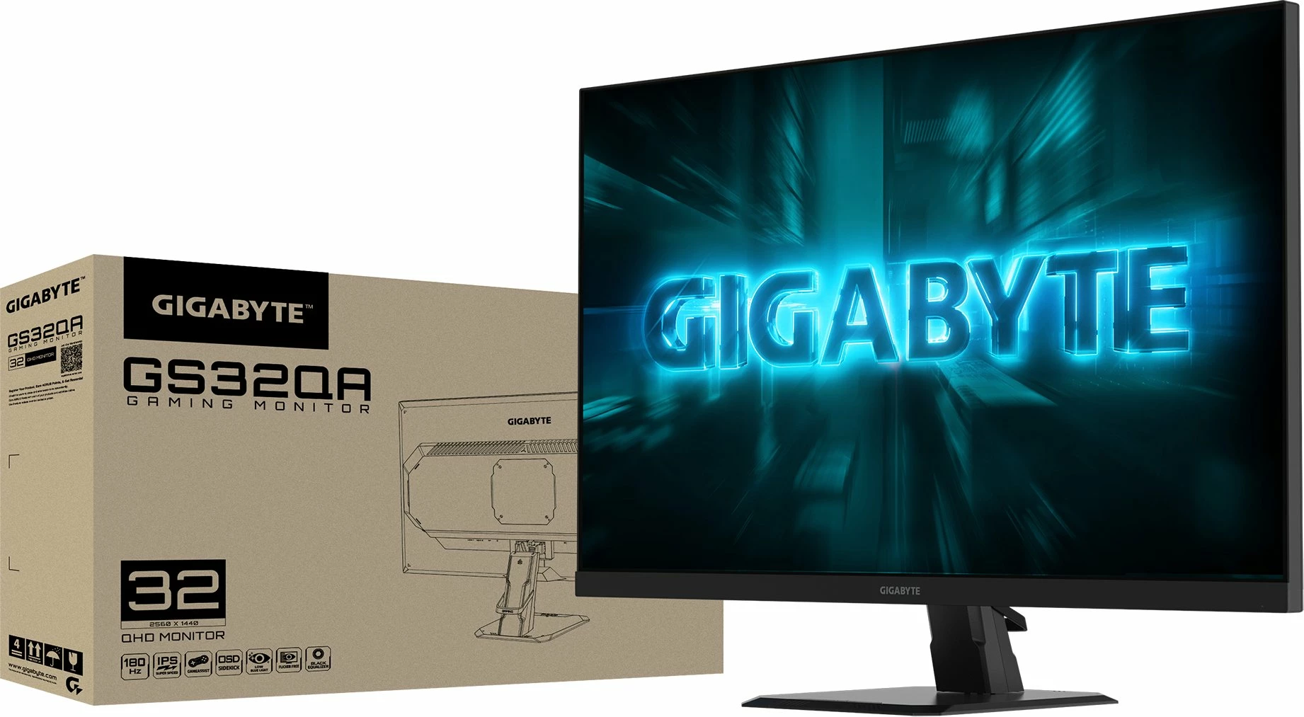 Monitor Gigabyte GS32QA 31.5\" WQHD 180Hz IPS 1ms, i zi