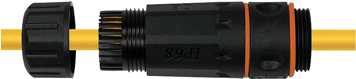 Lidhës CAT6a për jashtë LogiLink, RJ45, IP68, i zi