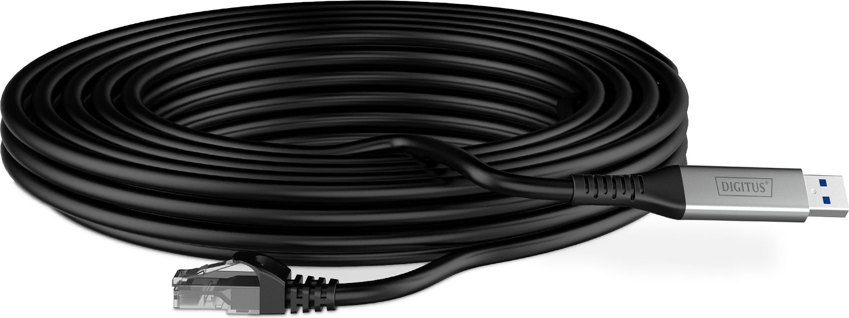 Kabllo rrjeti Digitus USB 3.2 në RJ-45, Cat6a, 5m, e zezë