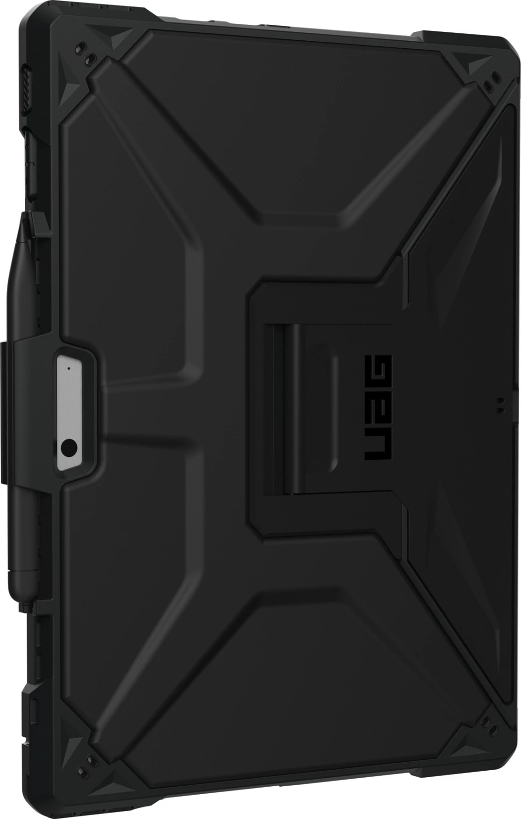 Mbështjellës rugged Urban Armor Gear Metropolis SE për Microsoft Surface Pro 9/10/11 13", me stand dhe pen loop, i zi