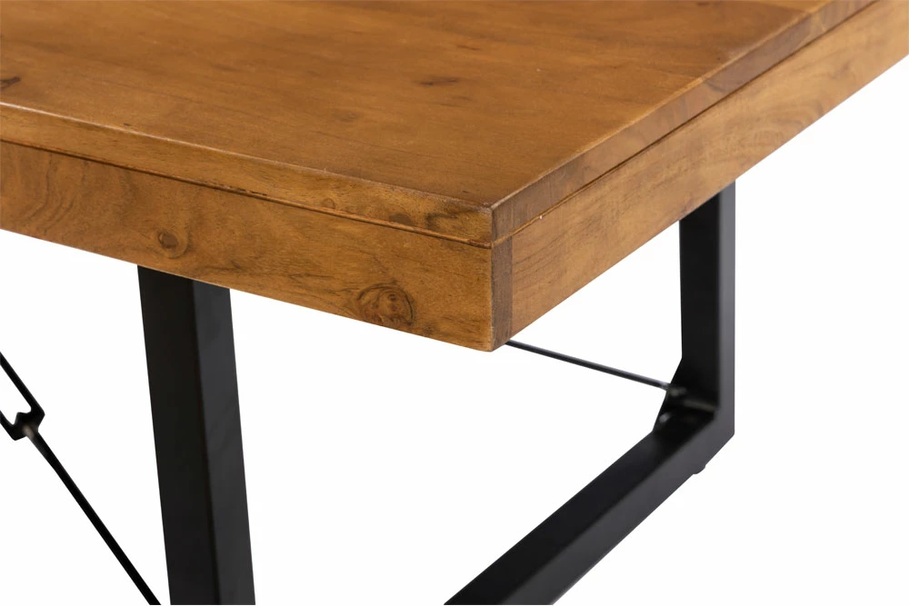 Tavolinë kafeje Wire, ngjyrë arre e zezë, 120x60x40