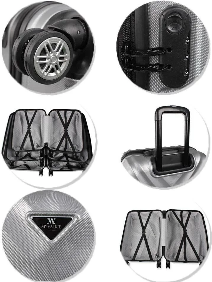 Set valixhesh (2 copë), ngjyrë gri, Zoozie Bags, 7354