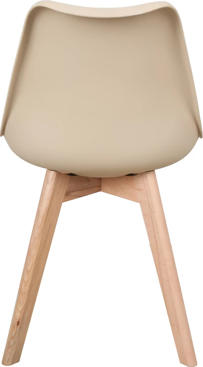 Karrige Gaston PP-PU ngjyrë taupe - këmbë natyrale 58x47x85cm