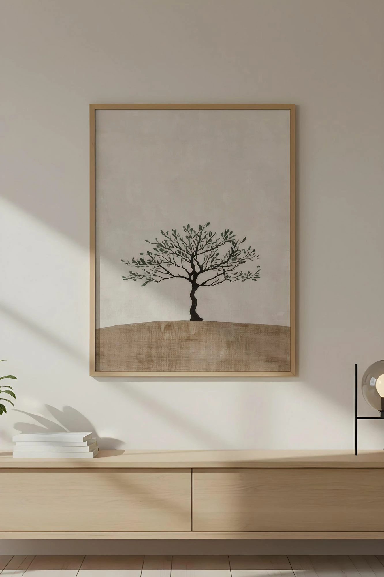 Pikturë dekorative me kornizë MDF, Wallity, Huhu734, shumëngjyrëshe, 50x70cm