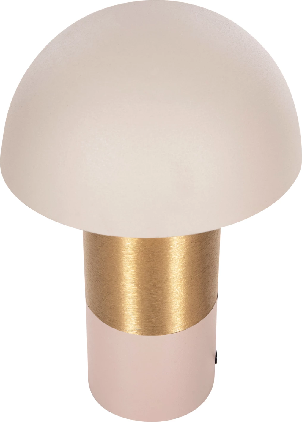 Llambë tavoline Pune, FH4245.10, metal, ngjyrë bezhë-ari, Φ20,5x32,5H cm