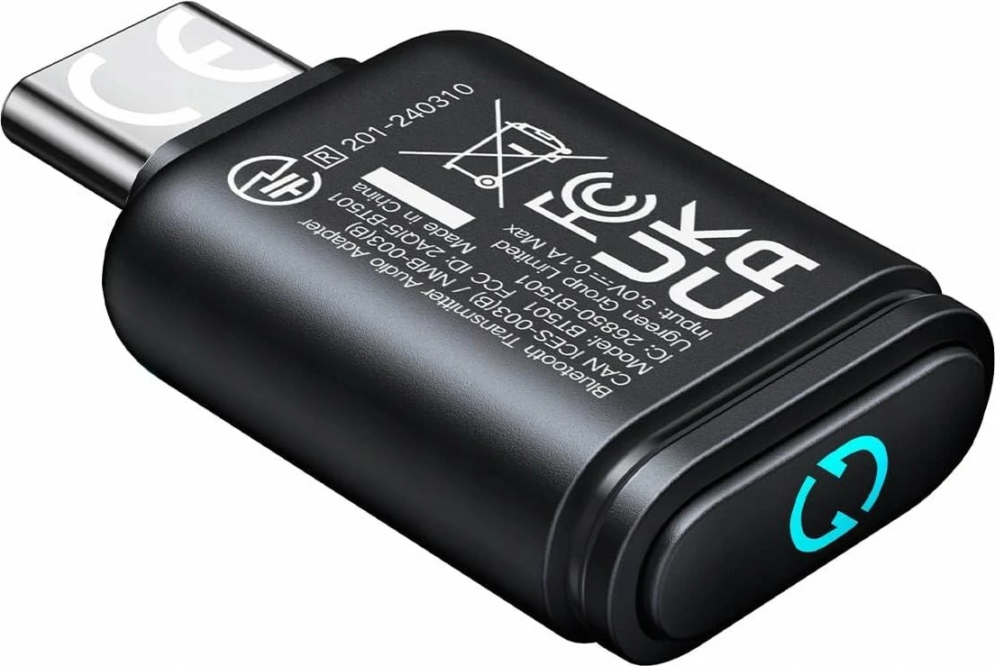 Adapter Bluetooth Ugreen BT501 USB-C Bluetooth 5.3 aptX, i zi