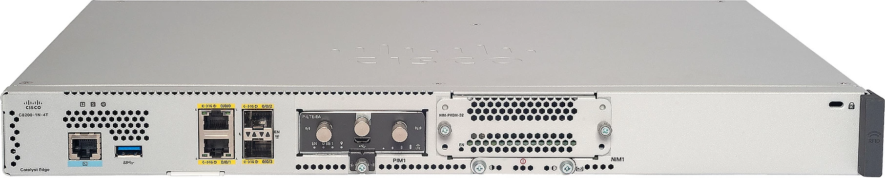 Router Cisco Catalyst C8200-1N-4T, 16GB, 4x Gigabit Ethernet, gri