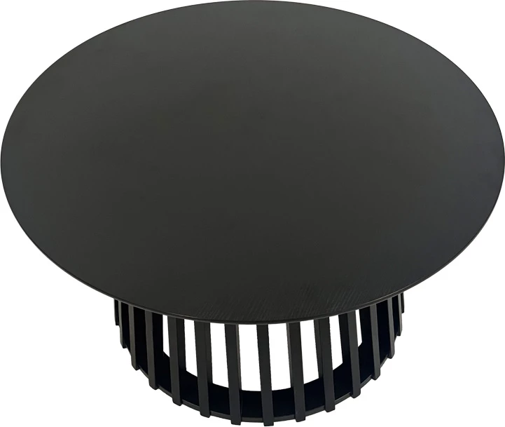 Tavolinë kafeje Domonic, MDF, ngjyrë e zezë, 80x45cm