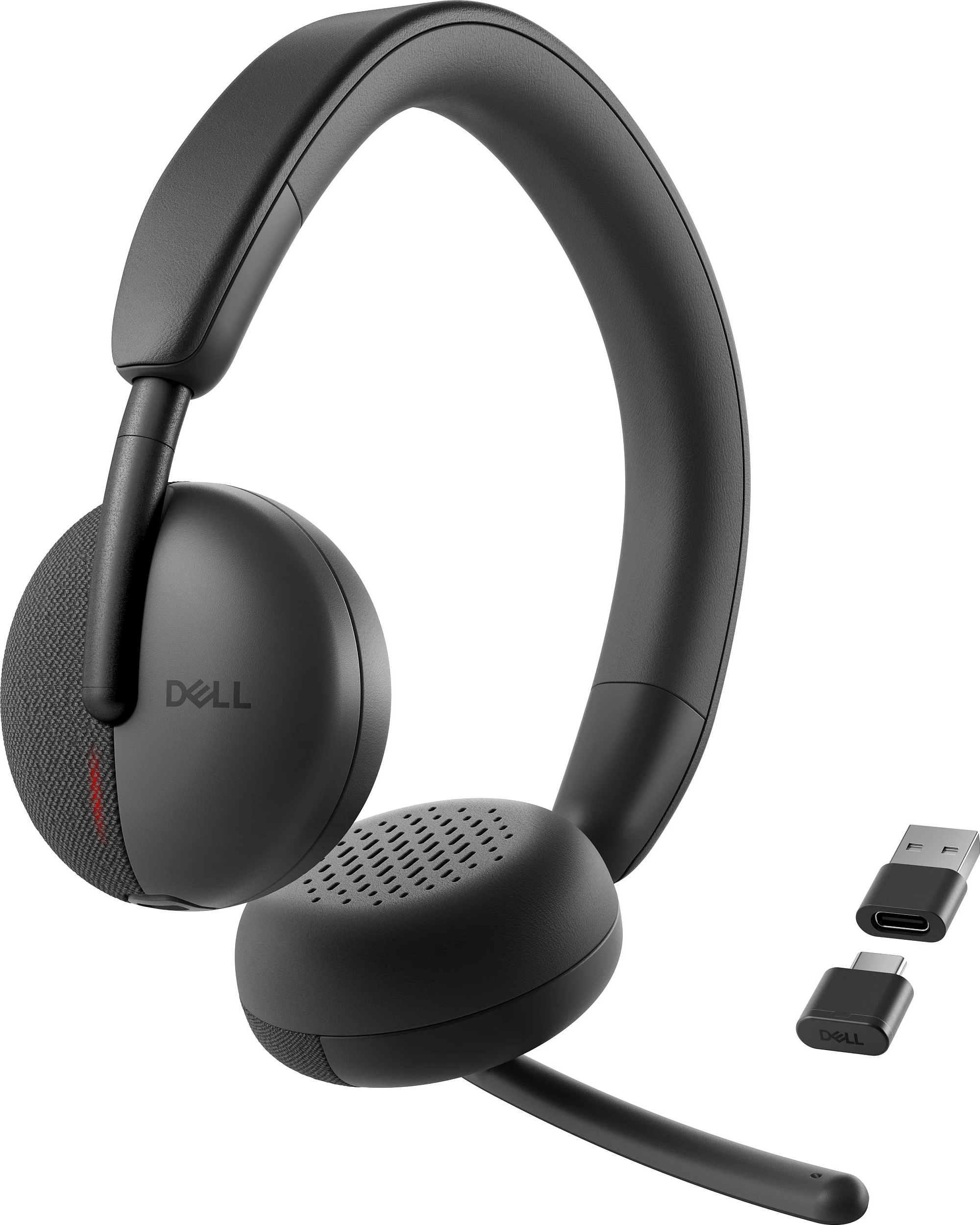 Kufje me mikrofon Dell WL3024, Bluetooth 5.3, On-Ear, USB-C, 41 orë bateri, e zezë