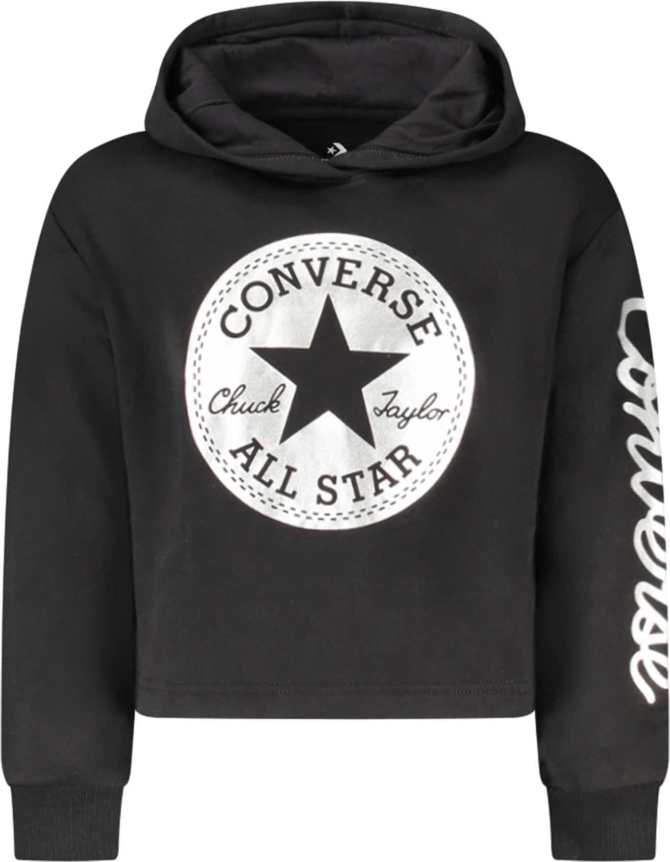 Duks Converse për vajza, e zezë