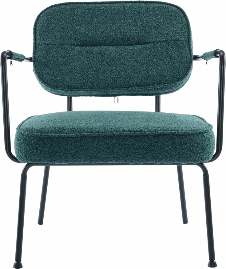 Karrige e ulët Prisley, ngjyrë petrol, 73x66x78 cm