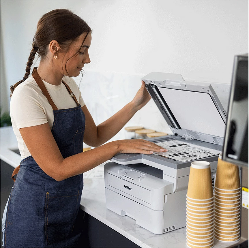 Printer multifunksional Brother MFC-L2960DW, laser mono, A4, duplex, Wi‑Fi/Ethernet, e bardhë