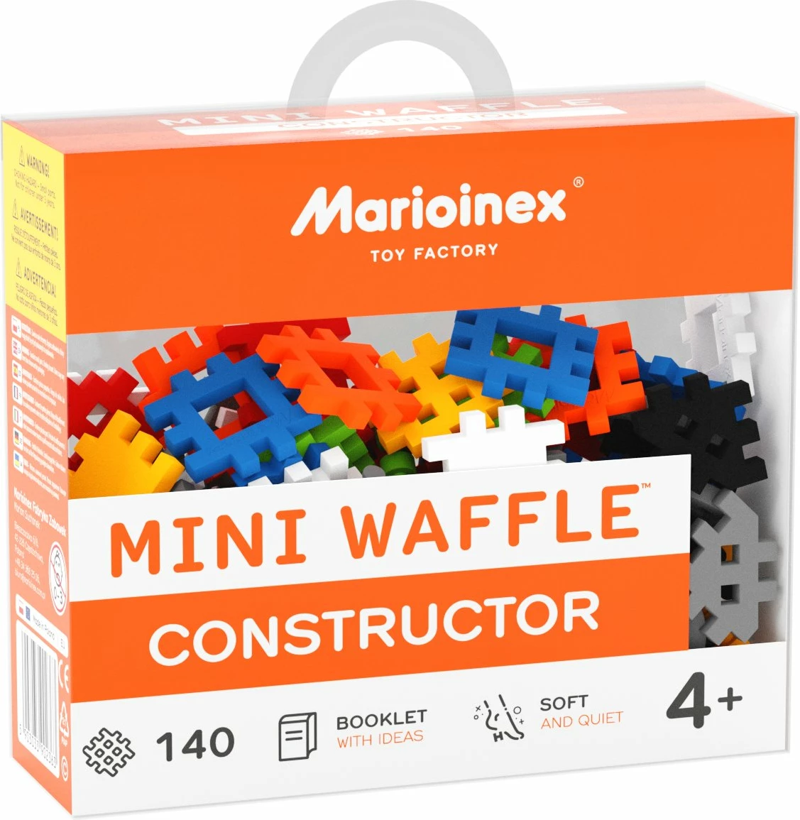 Blloqe ndërtimi Marioinex Mini Waffle Constructor 902363, 140 copë