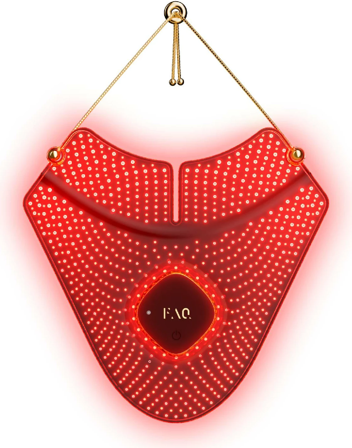 Maskë LED FAQ 211 për qafë dhe dekolte, wireless, silikon fleksibël, e kuqe, set