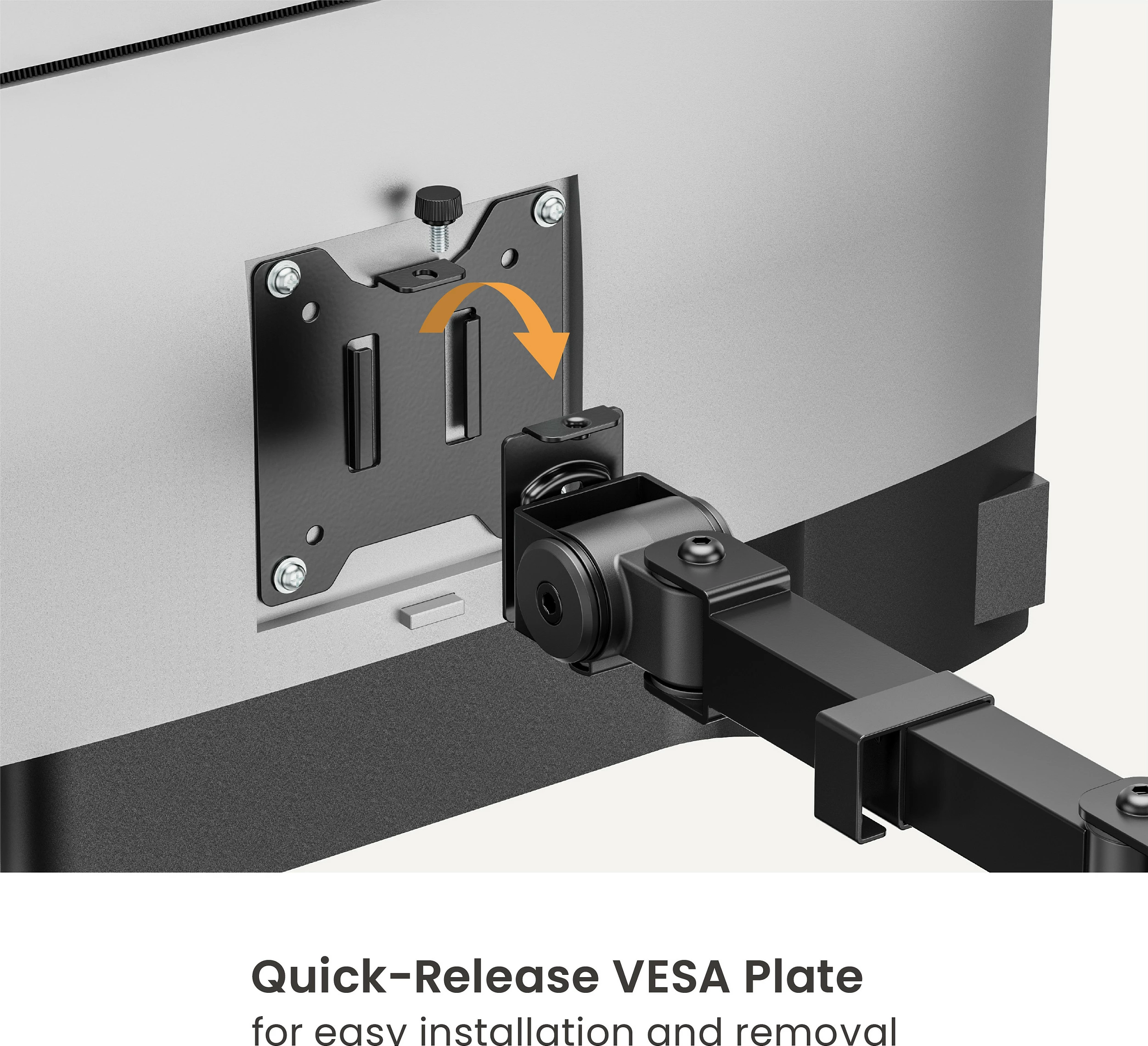 Mbajtëse tavoline për monitor EQUIP, 2x 17"-35", VESA 75x75/100x100, 360°, e zezë