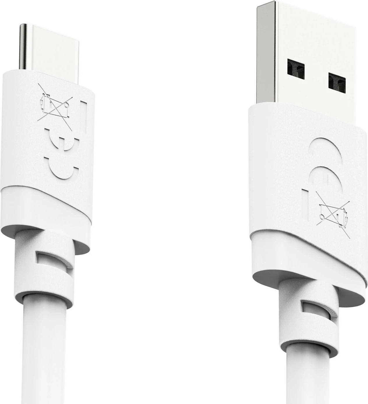 Kabllo karikimi Hama USB-A në USB-C, 2 m, e bardhë