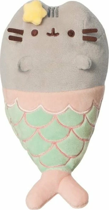 Lodër plush Pusheen Mermaid Mascot me yll, 19 cm, multikolore