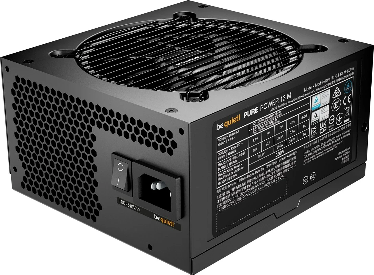 Kasë BE QUIET! Pure Power 13 M, 850W, ATX, e zezë