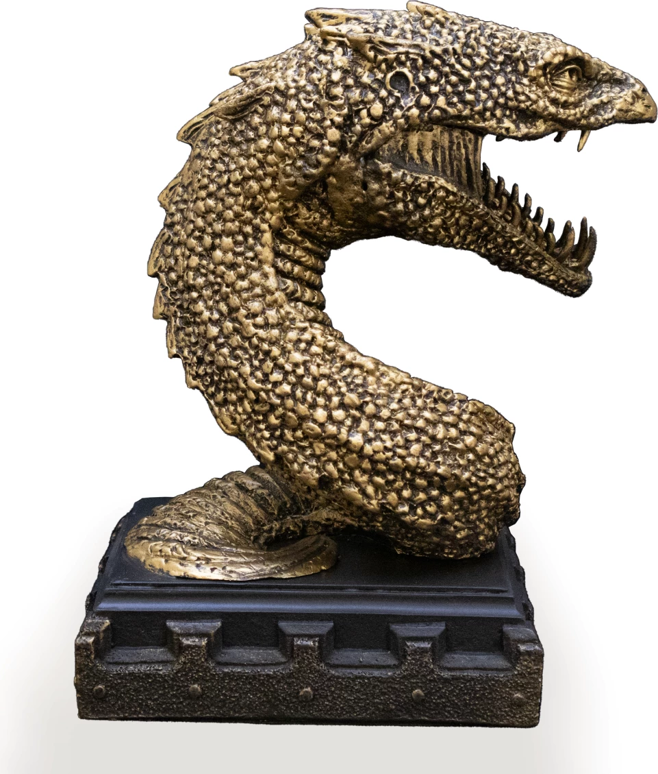Mbajtëse librash NOBLE COLLECTION Harry Potter Basilisk, bronz/zezë