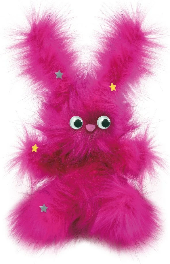 Set kreativ MG DYSTRYBUCJA Crazy Fuzzy Fluffy Jumping Bunny, rozë