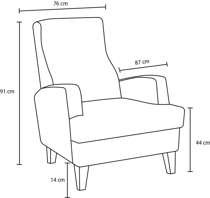 Karrige wing Atelier del Sofa, Kana, anthracite
