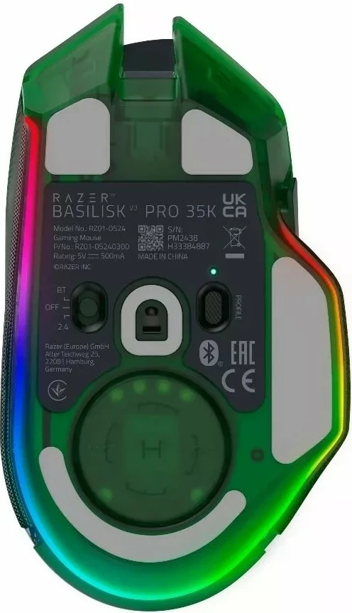 Maus Razer Basilisk V3 Pro 35K Phantom Green