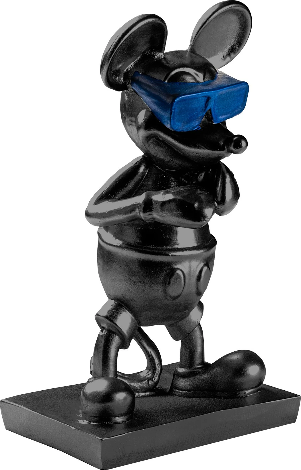 Objekt dekorativ Aberto Design, Souris-4, ngjyrë e zezë dhe blu