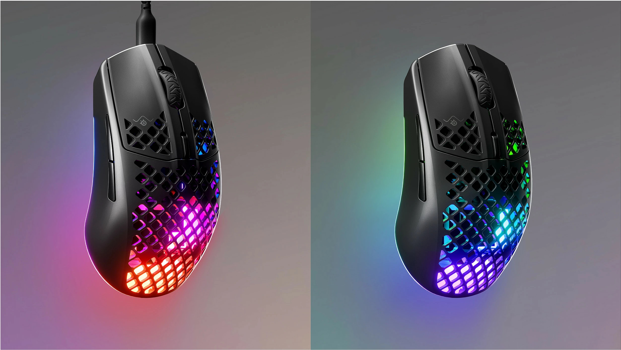 Maus gaming SteelSeries Aerox 3 Onyx 2022, 8500 DPI, RGB, IP54, i zi