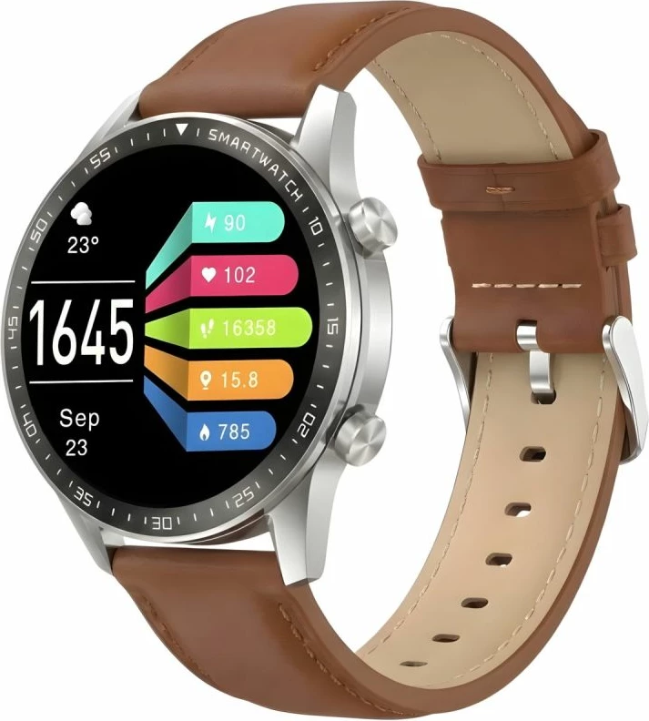 Smartwatch Gravity GT10-8, argjendt, 2 rripa