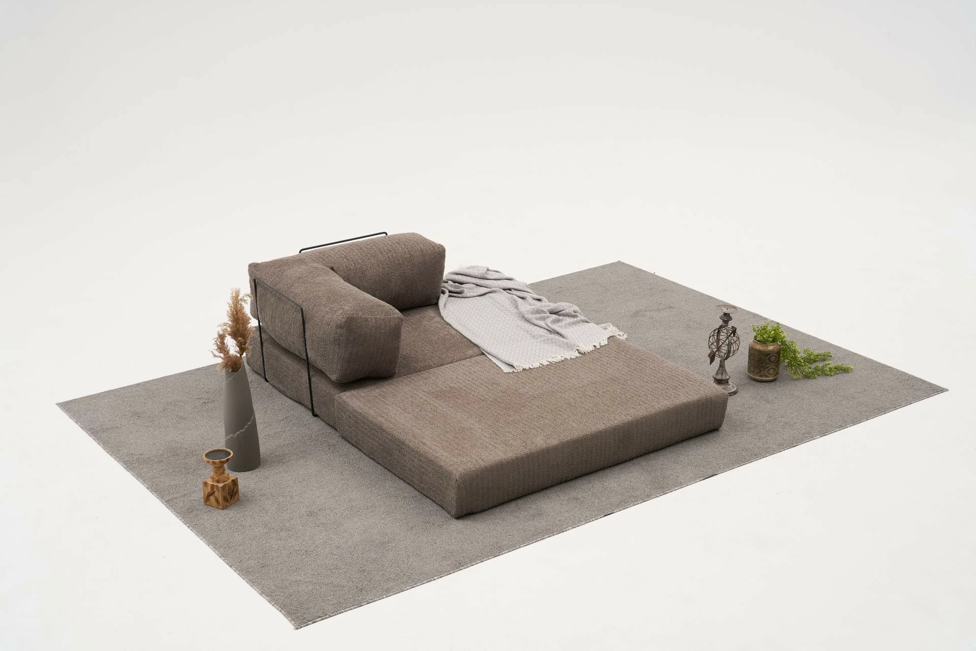 Divan 2-vendësh Atelier del Sofa, Comfort, ngjyrë gri v2