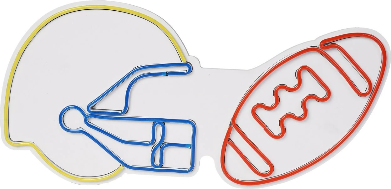 Dritë dekorative plastike LED, formë futbolli amerikan, shumëngjyrëshe, Wallity NFL