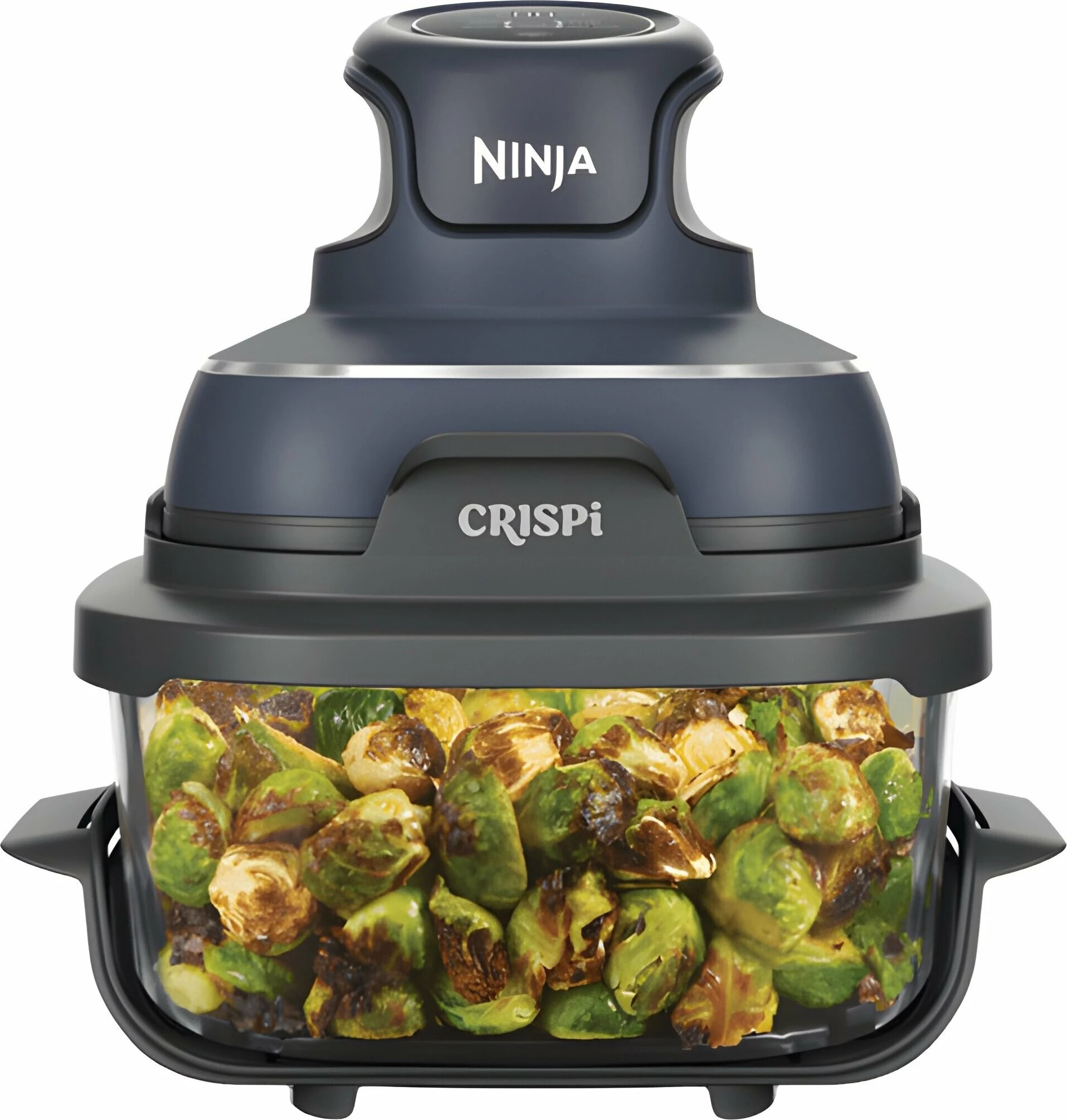 Fritezë me ajër Ninja CRISPi FN101EUGY 3.8L 1700W, gri, set me enë 3.8L + 1.4L