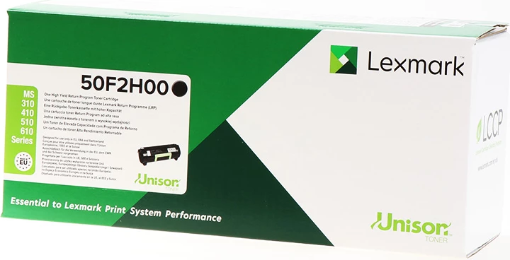 Toner, Lexmark, 502H / 50F2H00, kapacitet 5000 faqe, XL, e zezë